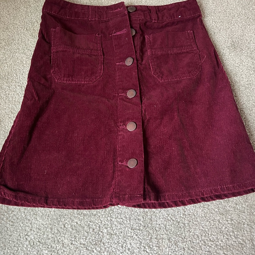 Red skirt